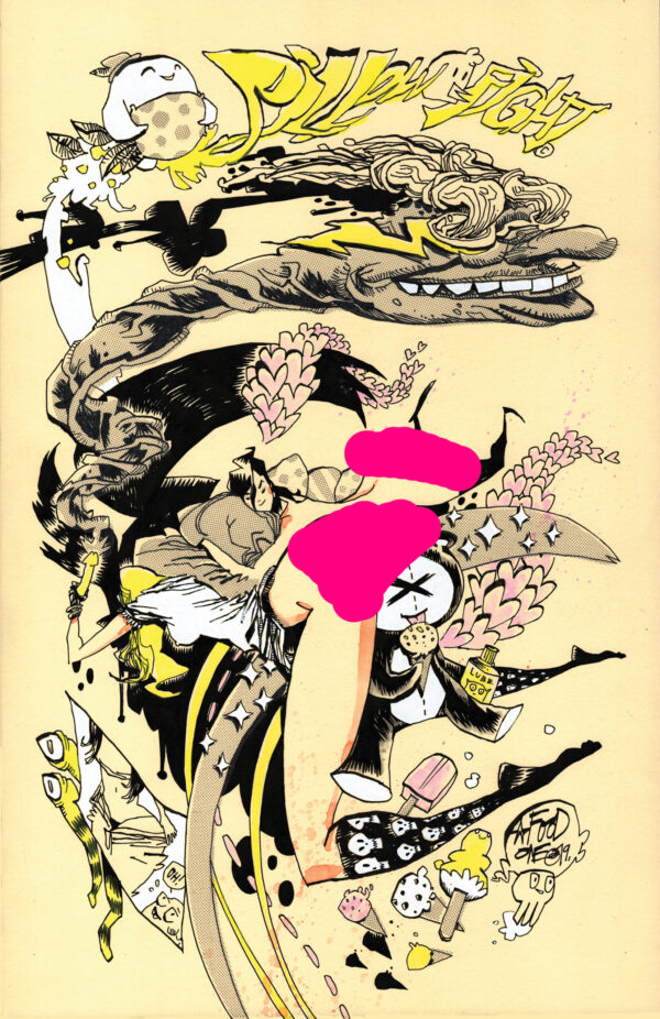 Pillow Fight by Brandon Graham -- Jim Mahfood cover